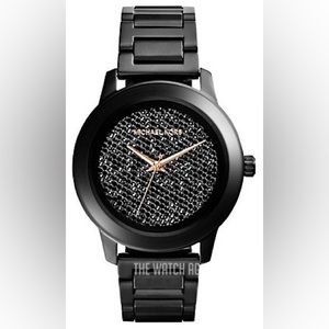 Michael Kors Black Kinley Pavé Stainless Steel Watch MK5999